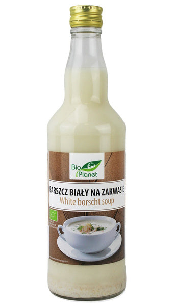 Barszcz biały na zakwasie niepasteryzowany 500 ml - Bio Planet (EKO)