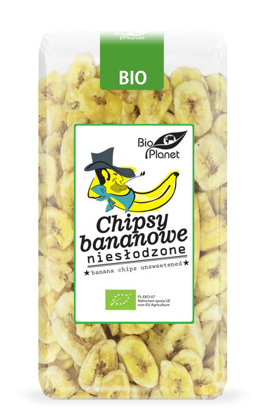 Chipsy bananowe niesłodzone 350 g - Bio Planet (EKO)