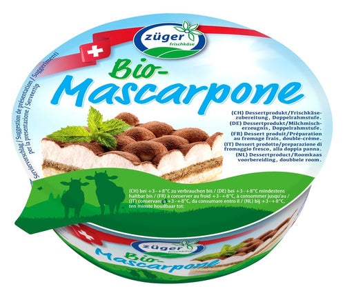 Mascarpone waniliowe 250 g - Zuger (EKO)