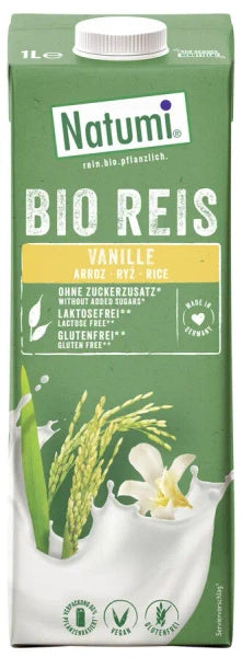 Napój ryżowo waniliowy bez dodatku cukru bezglutenowy 1 l - Natumi (EKO)