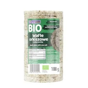 Wafle orkiszowe pełnoziarniste z solą morską 100 g - Naturavena (EKO)