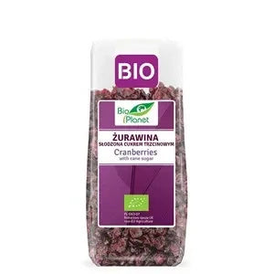 Żurawina suszona słodzona cukrem trzcinowym 100 g - Bio Planet (EKO)